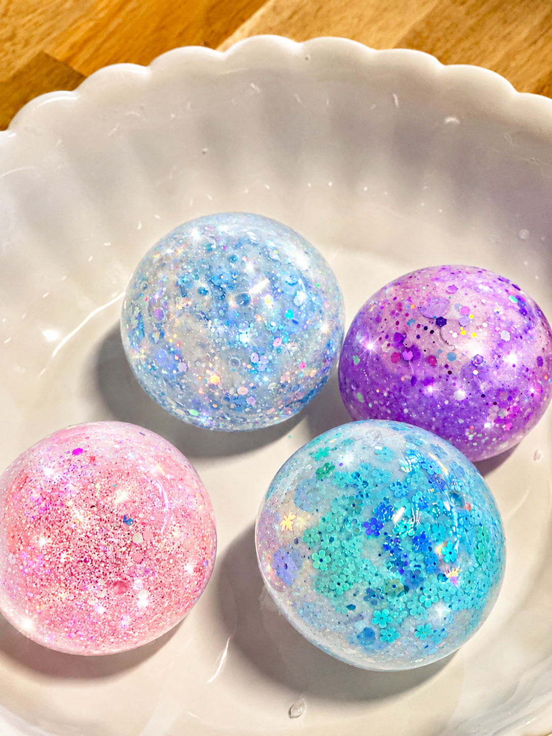Colourful handmade DIY squishies